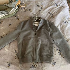 Grey Zara bomber sports jacket
